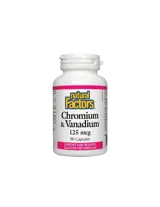 Chromium and Vanadium 125 mcg 90 капсули - контрол на кръвната захар