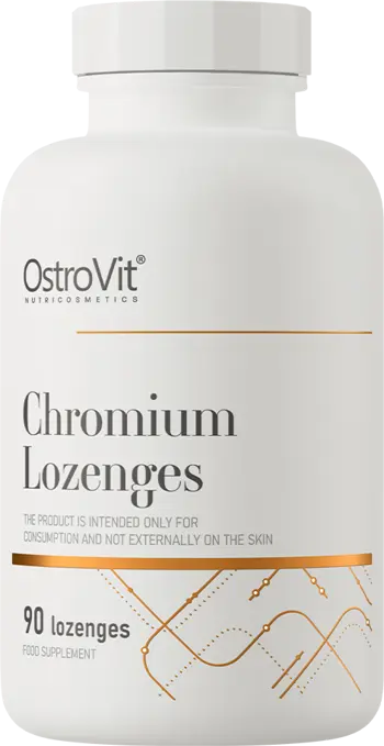OstroVit Chromium Lozenges 200 мкг Хром - 90 подезични таблетки, 90 дози