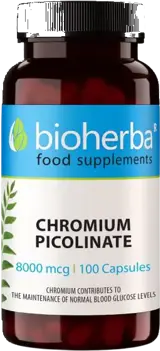 Bioherba Chromium Picolinate 200 mcg За контрол на кръвната захар и метаболизма