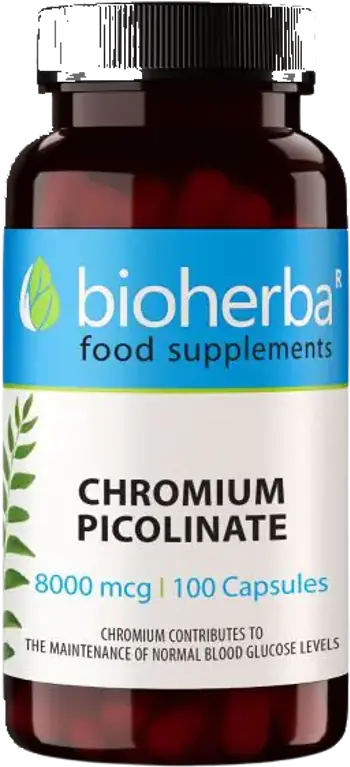 Bioherba Chromium Picolinate 200 mcg За контрол на кръвната захар и метаболизма