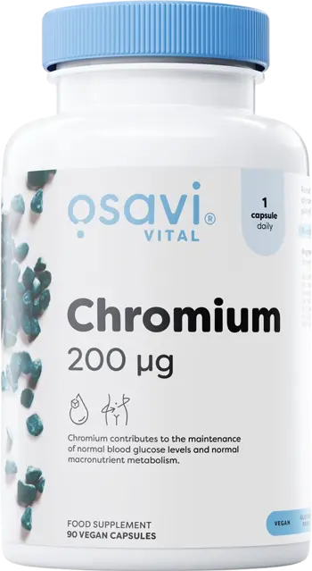 Osavi Chromium Picolinate 200 mcg Хром Пиколинат за Метаболизъм и Кръвна Захар
