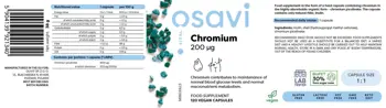 Osavi Chromium Picolinate 200 mcg Хром Пиколинат за Метаболизъм и Кръвна Захар