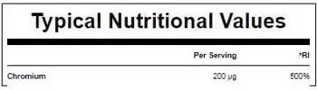 MyProtein Chromium Picolinate 200 мкг Хром Пиколинат - 180 таблетки, 180 дози
