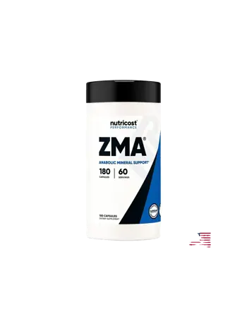 Nutricost ZMA Магнезий, Витамин В6 и Цинк - 180 капсули
