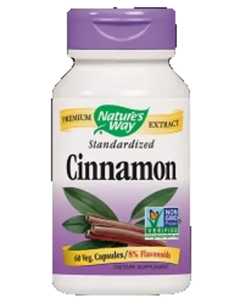 Nature's Way Standardized Cinnamon 400 mg Екстракт от канела за кръвна захар х 60 капсули