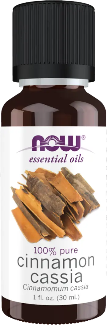 NOW Foods Cinnamon Cassia Oil 100% Pure Cinnamomum Cassia Етерично Масло от Листа на Канела - 10 мл