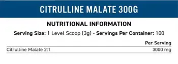 Applied Nutrition Citrulline Malate 2:1 Powder 3000 mg Цитрулин Малат за Напомпване и Издръжливост