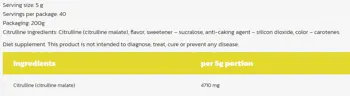 Hero.Lab Citrulline Malate Powder Цитрулин Малат на прах