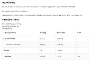 Citrulline Malate Powder