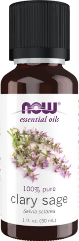 NOW Foods Clary Sage Oil 100% Pure Salvia Sclarea Етерично Масло от Градинският Чай - 30 мл