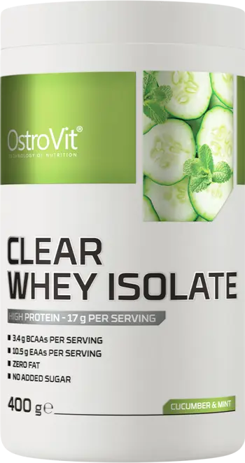 OstroVit Clear Whey Isolate 84% Whey Protein Isolate ~ Zero Fat & Carbs Суроватъчен Протеин Изолат - 400 грама, 20 дози