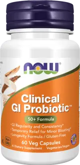 NOW Foods Clinical GI Probiotic Пробиотичен Комплекс - 60 веге капсули, 30 дози
