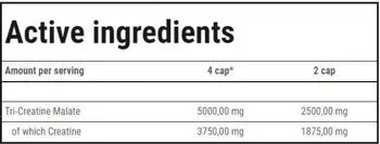 Trec Nutrition CM3 1250 Tri-Creatine Malate за сила и издръжливост