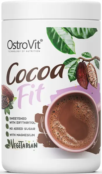 OstroVit Cocoa Fit Healthy Cocoa Drink Натурално Какао - 500 грама, 25 дози