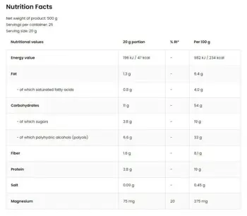 OstroVit Cocoa Fit Healthy Cocoa Drink Натурално Какао - 500 грама, 25 дози