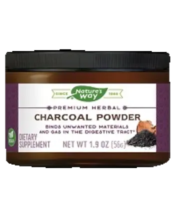 Nature's Way Coconut Charcoal Powder 800 mg Активен въглен от кокосови черупки 56 грама
