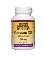 Natural Factors Coenzyme Q10 30 mg За сърдечно-съдово здраве х 60 капсули