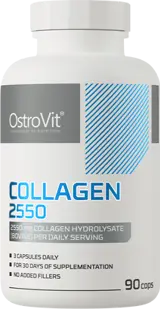 OstroVit Collagen 2550 мг Хидролизиран Колаген на Капсули - 90 капсули, 30 дози
