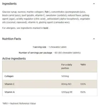 MyProtein Collagen Gummies Колаген - 30 желирани бонбони, 30 дози