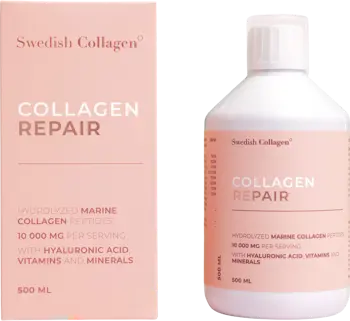 Swedish Collagen Collagen Repair Liquid Хидролизирани морски колагенови пептиди с хиалуронова киселина, витамини и минерали