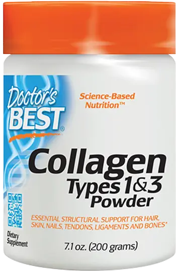 Doctor's Best Collagen Types 1 & 3 Powder Колаген на прах за коса, кожа, нокти и стави