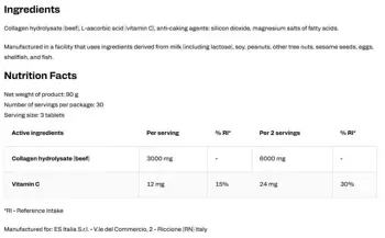 Ethic Sport Collagene 1000 mg with Vitamin C За здрави стави и сияйна кожа