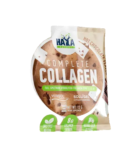 Haya Labs Complete Collagen Types I, II & III / SOLUGEL® & VERISOL® Саше с вкус на шоколад