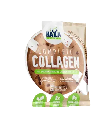 Haya Labs Complete Collagen Types I, II & III / SOLUGEL® & VERISOL® Саше с вкус на шоколад