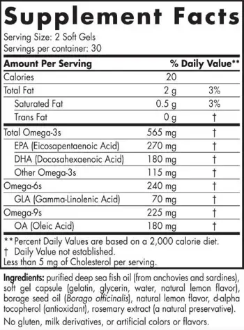 Nordic Naturals Complete Omega 565 mg Омега 3-6-9 за здрава кожа, стави и настроение