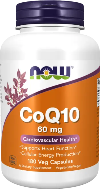 NOW Foods CoQ10 60 мг Коензим Q10 Убиквинон