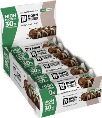 Born Winner Core PLUS 30% High Protein Bar Nutty Choco Crush