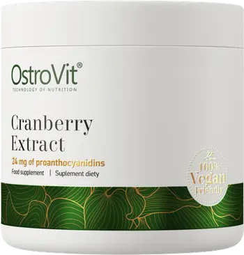 OstroVit Cranberry Extract Powder Червена Боровинка Екстракт на Прах - 100 грама, 416 дози