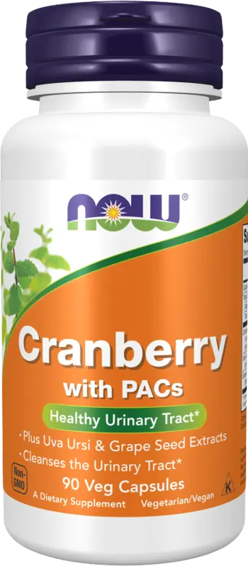 NOW Foods Cranberry with PACs Екстракт от Червена Боровинка - 90 веге капсули, 90 дози