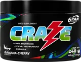 6PAK Nutrition Craze Pre-Workout Азотен Бустър - 240 грама, 40 дози