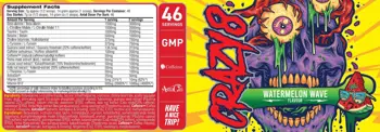 SWEDISH Supplements Crazy 8 Extreme 8 Stimulant Source Pre-Workout - 325 грама, 46 дози