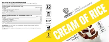 SWEDISH Supplements Cream of Rice Complex Carbohydrate Source - 1000 грама, 30 дози