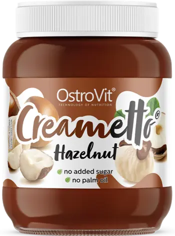 OstroVit Creametto Protein Spread Chocolate Hazelnut Крем с Ниско Съдържание на Захар - 350 грама
