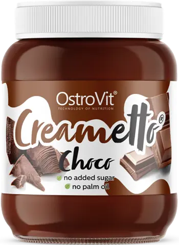 OstroVit Creametto Protein Spread Chocolate Шоколадов Крем с Ниско Съдържание на Захари - 350 грама