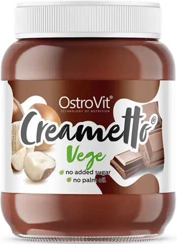OstroVit Creametto Vege Protein Spread Chocolate Hazelnut Вегански Крем без Добавена Захар - 350 грама