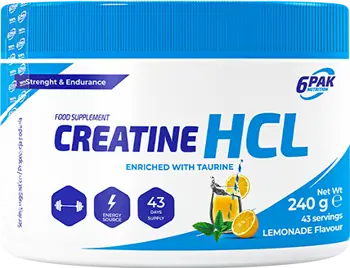 6PAK Nutrition Creatine HCL Powder Креатин Хидрохлорид на Прах - 240 грама, 43 дози