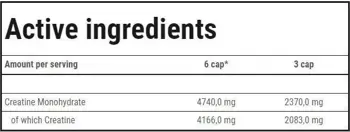 Trec Nutrition Creatine Micronized 200 Mesh Висококачествен Креатин Монохидрат на Капсули