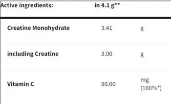 Trec Nutrition Creatine Mono+ Креатин Монохидрат с Витамин C за Енергия и Възстановяване