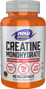 NOW Foods Creatine Mono Стандартизиран Kреатин Монохидрат на Капсули