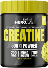 Hiro.Lab Creatine Monohydrate Powder За сила и мускулен растеж