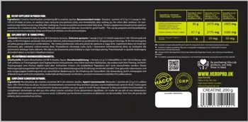 Hiro.Lab Creatine Monohydrate Powder Микронизиран креатин монохидрат с таурин