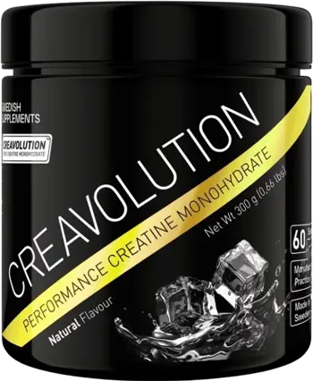 SWEDISH Supplements Creavolution™ Performance Ultra Micronized Creatine Monohydrate 200 Mesh - 300 грама, 60 дози