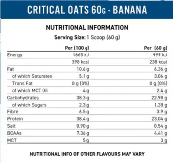 Applied Nutrition Critical Oats Protein Porridge Powder Високопротеинова овесена каша