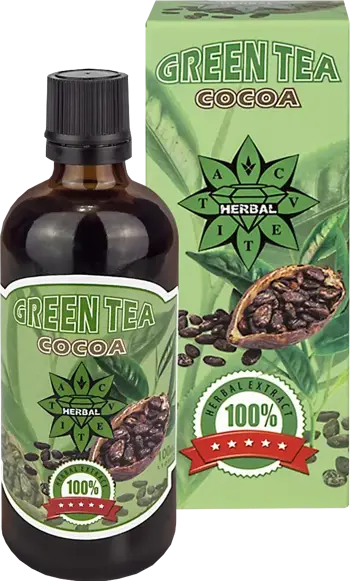 Cvetita Herbal Green Tea with Cocoa Екстракт от зелен чай и какао за енергия и метаболизъм 100 мл