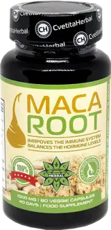 Cvetita Herbal Maca Root В подкрепа на енергията и хормоналния баланс - 80 капсули