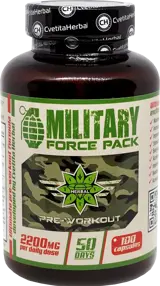 Cvetita Herbal MILITARY Force Pack Комплексна формула за сила и възстановяване х 100 капсули